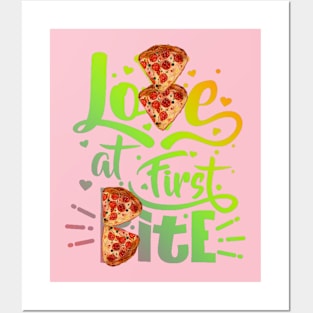 Love bite pizza Posters and Art